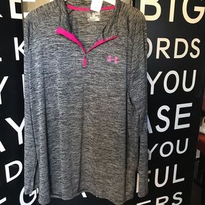 UA Under Armour Long Sleeve Gray Pink